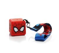 Marvel Spider-Man Bitty Box Altoparlante Bluetooth con cordino da 5 pollici - Mini altoparlante Bluetooth portatile, clip portachiavi, 4+ ore di riproduzione, suono wireless Bluetooth per telefoni e