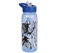 MARVEL Spider-Man BOTTIGLIA D'ACQUA con boccaglio e manico, trasparente BOTTIGLIA CON CANNUCCIA 600 ml (Blu Spider-Man)
