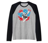 Marvel Spider-Man: Brand New Day Pop Art Spidey And Skyline Maglia con Maniche Raglan