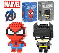 Marvel Spider Man Building Block Deadpool e Venom Iron Man figura Marvel Legends Personaggio dei cartoni animati Modello Giocattoli per regali per bambini