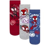 Marvel Spider-Man Calzini, Bambino Confezione Da 3 Con Spidey, Spin E Ghost-Spider, Calzini Ragazzo In Cotone Per Bambini, 20-23