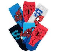 Marvel Spider-Man Calzini Invisibili Bambino Set 6 Paia Fantasmini Cotone Multicolor Taglie 23/26 27/30 31/34 [6041 Multicolor 31-34]