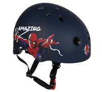 MARVEL Spider-Man Casco da bicicletta blu navy per bambini, sportivo, leggero, regolabile 52-56 cm (Blu Marvel)