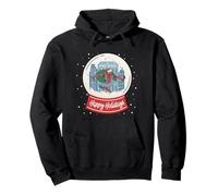 Marvel Spider-Man Christmas Happy Holidays Snow Globe Felpa con Cappuccio