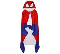 MARVEL Spider-Man Copriletto caldo, coperta spessa con cappuccio, felpa-coperta SHERPA 120x150 cm OEKO-TEX (C)