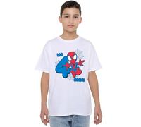 Marvel Spider-Man Cute Spidey Compleanno 4 Anni, White, 3-4