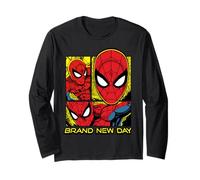 Marvel Spider-Man: Day Comic Panels of Spider-Man Maglia a Manica