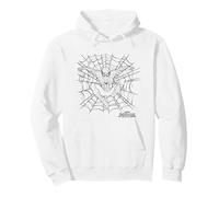 Marvel Spider-Man: Day Spider-Man Web Sketch Felpa con Cappuccio