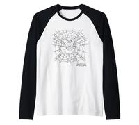 Marvel Spider-Man: Day Spider-Man Web Sketch Maglia con Maniche Raglan