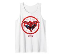 Marvel Spider-Man: Day Spiderman Leaping Thru Web Canotta
