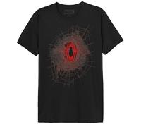 MARVEL Spider-Man Emblem Web - Maglietta da Uomo - Supereroe, Ragno, Icona dei Fumetti, Nero, L
