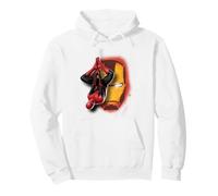 Marvel Spider-Man Far from Home Spidey & Iron-Man Mural Felpa con Cappuccio
