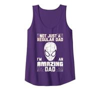 Marvel Spider-Man Fathers Day Not Regular Canotta, Donna, Viola, L