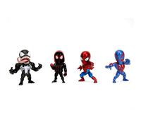 Marvel Spider-Man Figura In Metallo Die-Cast 4-Pack Da 2,5 Pollici