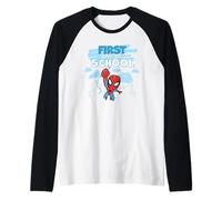 Marvel Spider-Man First Day of School Spidey Back to School Maglia con Maniche Raglan