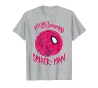 Marvel Spider-Man Friendly Neighborhood Spider-Man Ball Maglietta, Uomo, Grigio Melange, L