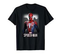 Marvel Spider-Man Game Cityscape Portrait Maglietta