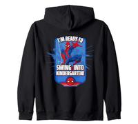 Marvel Spider-Man I'm Ready to Swing Into Kindergarten! Felpa con Cappuccio