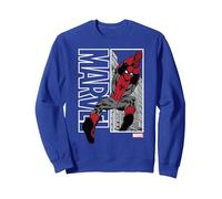 Marvel Spider-Man Marvel Swing Felpa, Unisex per Adulti, Blu Reale, XXL