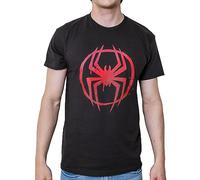 Marvel Spider-Man Miles Morales Icon Logo Spiderverse, maglietta da adulto, Miglia, M