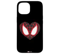 Marvel Spider-Man Miles Morales - Maschera a forma di cuore per San Valentino Custodia per iPhone 15