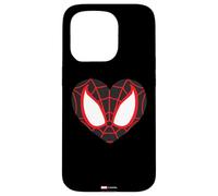 Marvel Spider-Man Miles Morales - Maschera a forma di cuore per San Valentino Custodia per iPhone 15 Pro