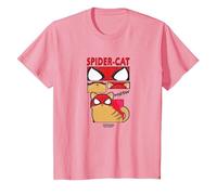 Marvel Spider-Man: Miles Morales Spider-Cat Comic Panels Maglietta, Bambini, Rosa, 2 Anni