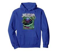 Marvel Spider-Man Mysterio Felpa con Cappuccio, Unisex per Adulti, Blu Reale, L