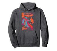 Marvel Spider-Man Mysterio Madness Neon Dark Felpa con Cappuccio, Unisex per Adulti, Grigio Scuro, S