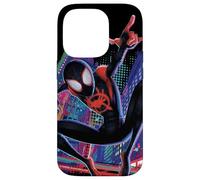 Marvel Spider-Man nella città di Spider-Verse Miles Morales Custodia per iPhone 14 Pro