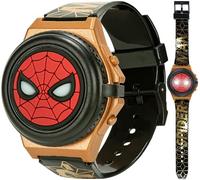 Marvel Spider-Man - Orologio digitale con funzione flip top, Rosso, Cinturino