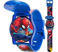Marvel Spider-Man - Orologio per bambini, display digitale, caratteristiche interattive, cinturino regolabile, grafica vivace di Spider-Man, durevole per bambini attivi, Blu/Rosso 2, Quarzo digitale