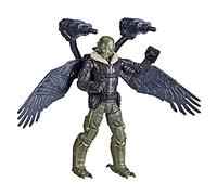Marvel Spider-Man, personaggio Marvel L'Avvoltoio Deluxe Wing Blast, action figure da 15 cm, il blaster include missili, dai 4 anni in su