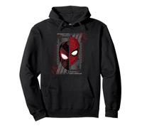 Marvel Spider-Man Peter Parker & Miles Morales Split Mask Felpa con Cappuccio