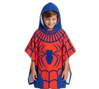 Marvel Spider-Man Poncho da Bambino, Telo Mare, Asciugamano da Bagno con Cappuccio, Asciugamano da Nuoto per Ragazzi
