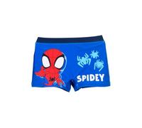 Marvel Spider-Man Spidey Costume da bagno per ragazzi e bambini, pantaloni da bagno rosso o blu, per spiaggia, piscina, lavaggio a mano, Blu, 98
