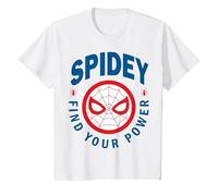 Marvel Spider-Man Spidey Find Your Power Left Chest Maglietta, Bambini, Bianco, 2 Anni