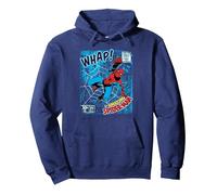 Marvel Spider-Man Spidey Whap Felpa con Cappuccio, Unisex per Adulti, Navy, S