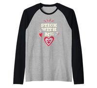 Marvel Spider-Man Stick with Me Valentine's Day Heart Maglia con Maniche Raglan