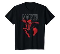 Marvel Spider-Man Strike Maglietta, Bambini, Nero, 3 Anni