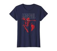 Marvel Spider-Man Strike Maglietta, Donna, Navy, S