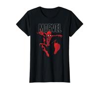 Marvel Spider-Man Strike Maglietta, Donna, Nero, S
