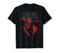 Marvel Spider-Man Strike Maglietta, Uomo, Nero, 4XL