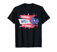 Marvel Spider-Man Swinging Into 1st Grade Back to School Maglietta