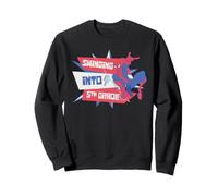 Marvel Spider-Man Swinging Into 5th Grade Back to School Felpa