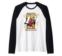 Marvel Spider-Man Swinging Through The 1st Day of School Maglia con Maniche Raglan