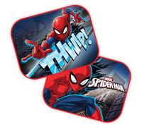 MARVEL Spider-Man Tendine parasole PROTEZIONE SOLARE per l'auto PER FINESTRA, con ventose SET 2 pezzi (Spider-Man)