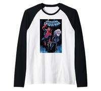Marvel Spider-Man The Amazing Spider-Man And Black Cat Maglia con Maniche Raglan