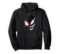 Marvel Spider-Man Venom Miles Split Face Felpa con Cappuccio