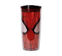 Marvel Spider-Man Viso Plastica Viaggio Tumbler con Coperchio Contiene 591ml